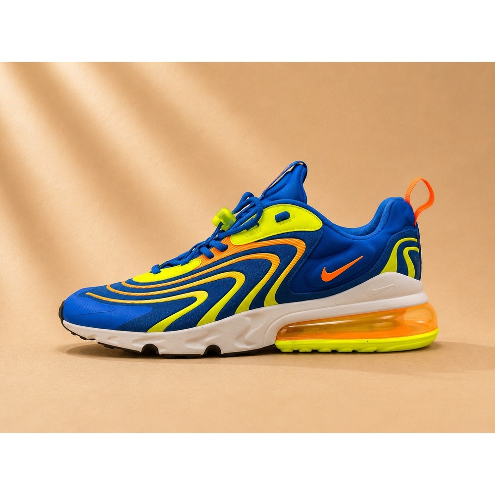 Nike Mens Air Max 270 React ENG 10 Blue Orange Electric Green CJ0579-400